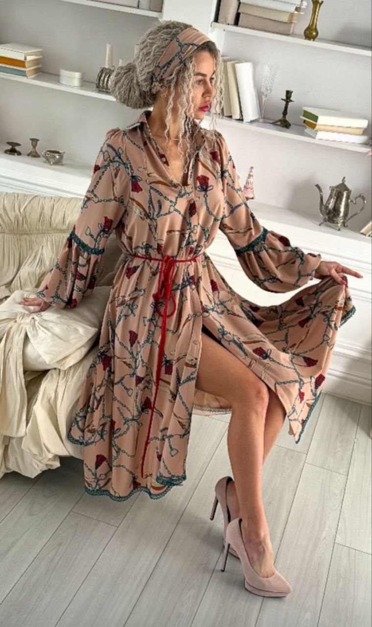 Шифонова сукня — Мокко